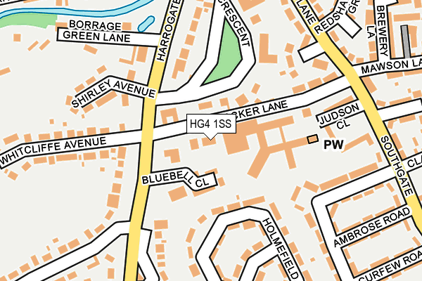 HG4 1SS map - OS OpenMap – Local (Ordnance Survey) HG4 1SS map - OS OpenMap – Local (Ordnance Survey)