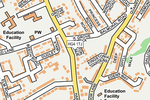 HG4 1TJ map - OS OpenMap – Local (Ordnance Survey) HG4 1TJ map - OS OpenMap – Local (Ordnance Survey)