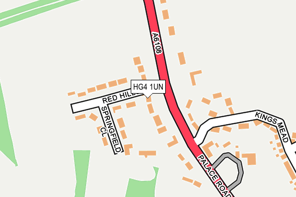 HG4 1UN map - OS OpenMap – Local (Ordnance Survey) HG4 1UN map - OS OpenMap – Local (Ordnance Survey)