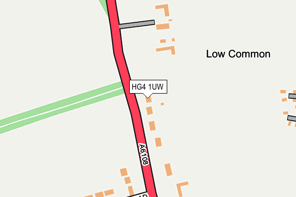 HG4 1UW map - OS OpenMap – Local (Ordnance Survey)
