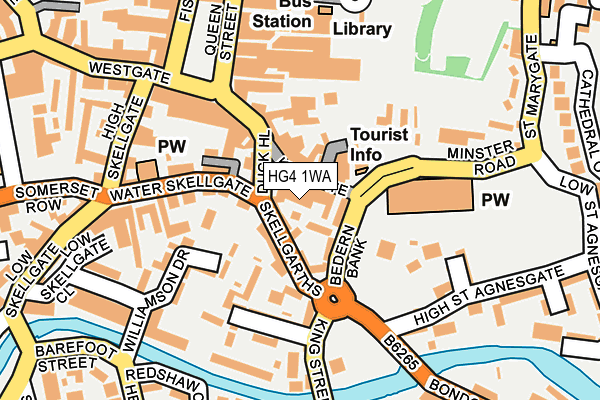 HG4 1WA map - OS OpenMap – Local (Ordnance Survey) HG4 1WA map - OS OpenMap – Local (Ordnance Survey)