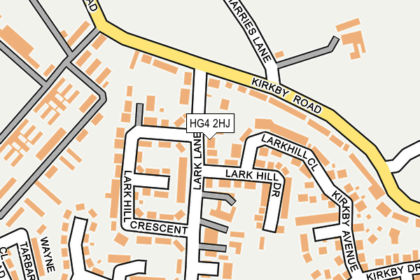 HG4 2HJ map - OS OpenMap – Local (Ordnance Survey) HG4 2HJ map - OS OpenMap – Local (Ordnance Survey)