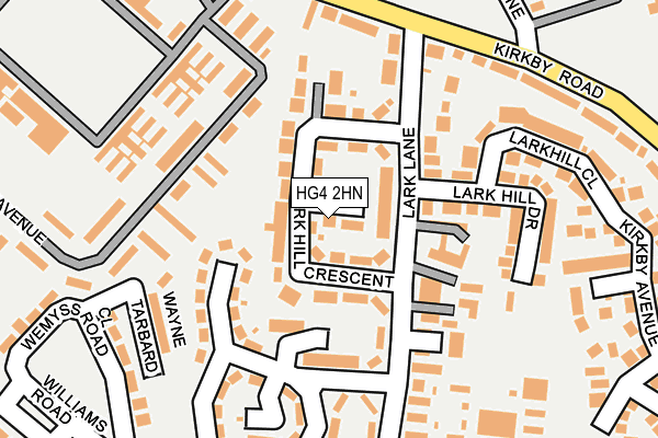 HG4 2HN map - OS OpenMap – Local (Ordnance Survey) HG4 2HN map - OS OpenMap – Local (Ordnance Survey)