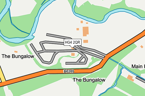 HG4 2QR map - OS OpenMap – Local (Ordnance Survey) HG4 2QR map - OS OpenMap – Local (Ordnance Survey)