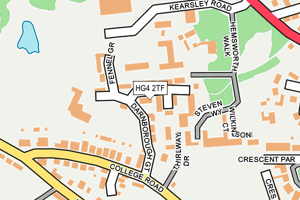 HG4 2TF map - OS OpenMap – Local (Ordnance Survey) HG4 2TF map - OS OpenMap – Local (Ordnance Survey)