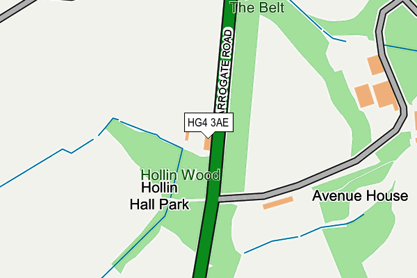 HG4 3AE map - OS OpenMap – Local (Ordnance Survey) HG4 3AE map - OS OpenMap – Local (Ordnance Survey)