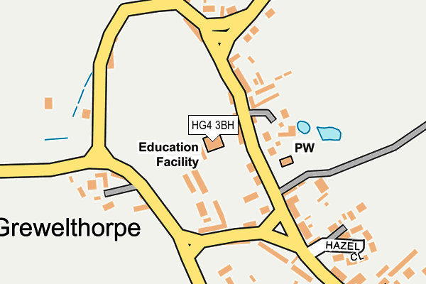 HG4 3BH map - OS OpenMap – Local (Ordnance Survey) HG4 3BH map - OS OpenMap – Local (Ordnance Survey)