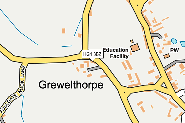 HG4 3BZ map - OS OpenMap – Local (Ordnance Survey) HG4 3BZ map - OS OpenMap – Local (Ordnance Survey)