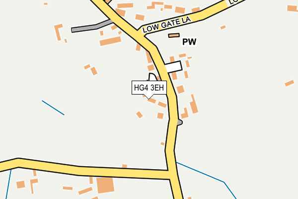 HG4 3EH map - OS OpenMap – Local (Ordnance Survey) HG4 3EH map - OS OpenMap – Local (Ordnance Survey)