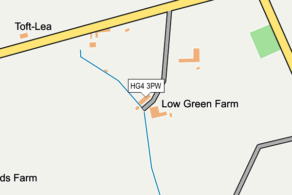 HG4 3PW map - OS OpenMap – Local (Ordnance Survey) HG4 3PW map - OS OpenMap – Local (Ordnance Survey)