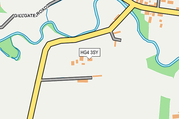 HG4 3SY map - OS OpenMap – Local (Ordnance Survey) HG4 3SY map - OS OpenMap – Local (Ordnance Survey)