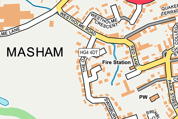 HG4 4DT map - OS OpenMap – Local (Ordnance Survey) HG4 4DT map - OS OpenMap – Local (Ordnance Survey)