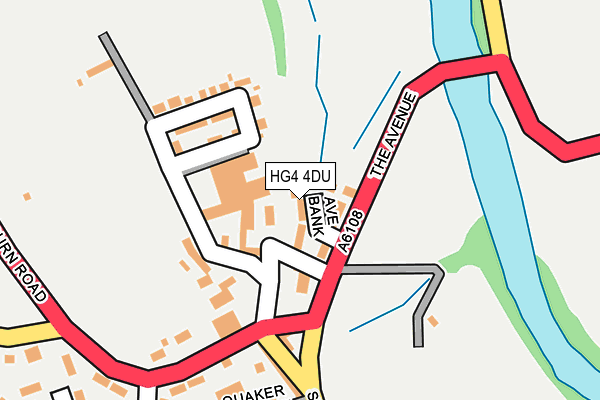 HG4 4DU map - OS OpenMap – Local (Ordnance Survey) HG4 4DU map - OS OpenMap – Local (Ordnance Survey)