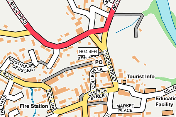 HG4 4EH map - OS OpenMap – Local (Ordnance Survey) HG4 4EH map - OS OpenMap – Local (Ordnance Survey)