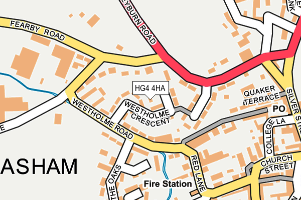 HG4 4HA map - OS OpenMap – Local (Ordnance Survey) HG4 4HA map - OS OpenMap – Local (Ordnance Survey)