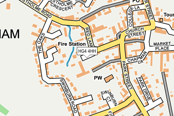 HG4 4HH map - OS OpenMap – Local (Ordnance Survey) HG4 4HH map - OS OpenMap – Local (Ordnance Survey)