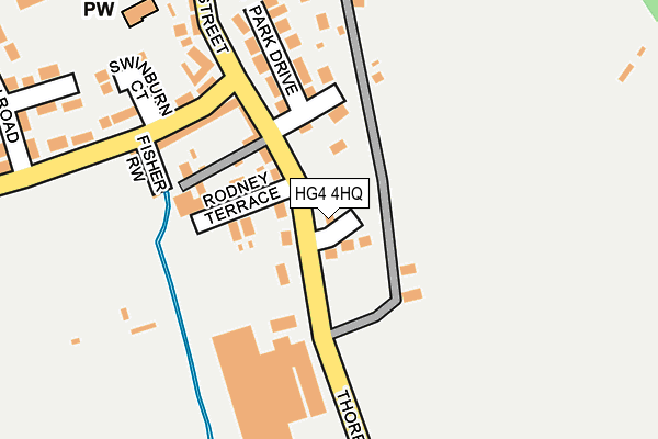 HG4 4HQ map - OS OpenMap – Local (Ordnance Survey) HG4 4HQ map - OS OpenMap – Local (Ordnance Survey)