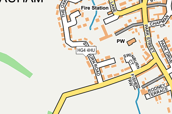 HG4 4HU map - OS OpenMap – Local (Ordnance Survey) HG4 4HU map - OS OpenMap – Local (Ordnance Survey)