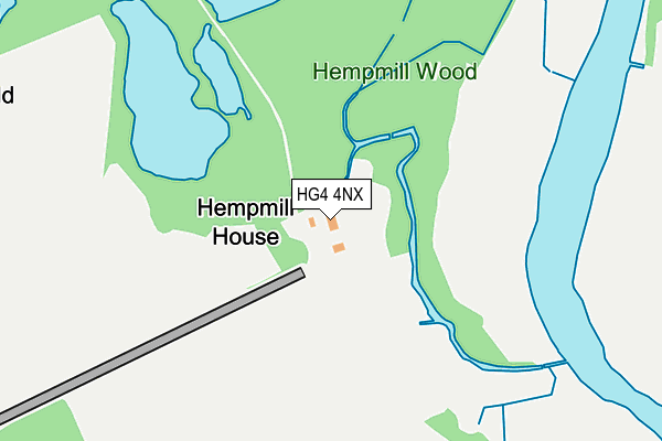 HG4 4NX map - OS OpenMap – Local (Ordnance Survey) HG4 4NX map - OS OpenMap – Local (Ordnance Survey)