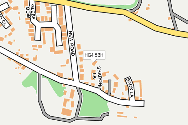HG4 5BH map - OS OpenMap – Local (Ordnance Survey)