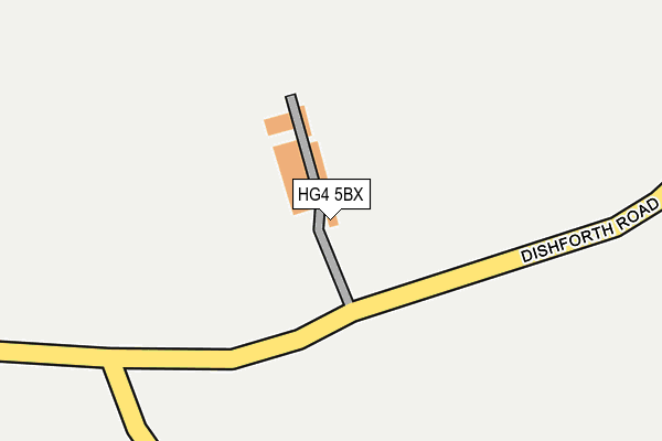 HG4 5BX map - OS OpenMap – Local (Ordnance Survey)