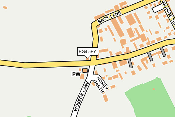 HG4 5EY map - OS OpenMap – Local (Ordnance Survey) HG4 5EY map - OS OpenMap – Local (Ordnance Survey)