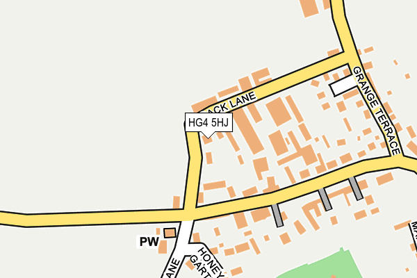 HG4 5HJ map - OS OpenMap – Local (Ordnance Survey) HG4 5HJ map - OS OpenMap – Local (Ordnance Survey)