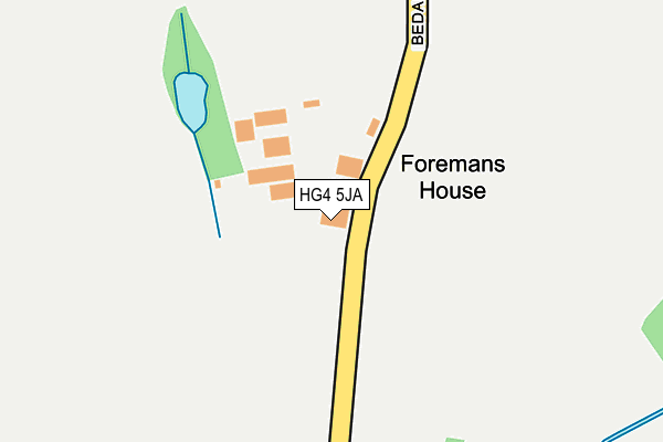 HG4 5JA map - OS OpenMap – Local (Ordnance Survey) HG4 5JA map - OS OpenMap – Local (Ordnance Survey)