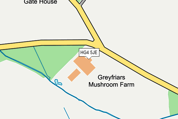 HG4 5JE map - OS OpenMap – Local (Ordnance Survey) HG4 5JE map - OS OpenMap – Local (Ordnance Survey)