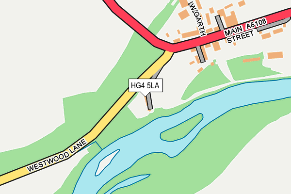 HG4 5LA map - OS OpenMap – Local (Ordnance Survey) HG4 5LA map - OS OpenMap – Local (Ordnance Survey)