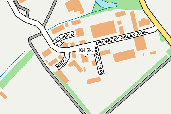 HG4 5NJ map - OS OpenMap – Local (Ordnance Survey) HG4 5NJ map - OS OpenMap – Local (Ordnance Survey)