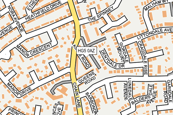 HG5 0AZ map - OS OpenMap – Local (Ordnance Survey) HG5 0AZ map - OS OpenMap – Local (Ordnance Survey)