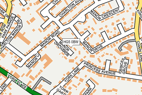 HG5 0BW map - OS OpenMap – Local (Ordnance Survey) HG5 0BW map - OS OpenMap – Local (Ordnance Survey)