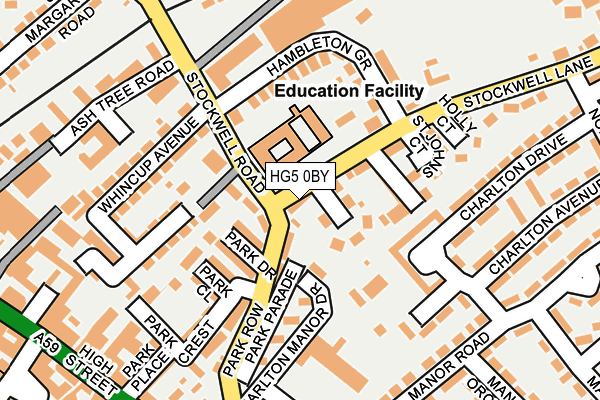 HG5 0BY map - OS OpenMap – Local (Ordnance Survey) HG5 0BY map - OS OpenMap – Local (Ordnance Survey)