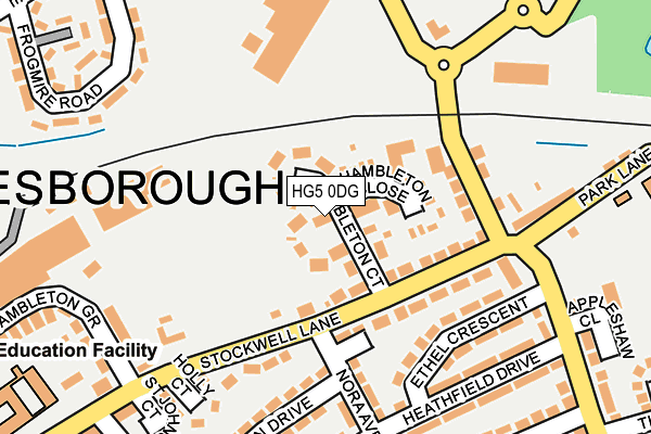 HG5 0DG map - OS OpenMap – Local (Ordnance Survey) HG5 0DG map - OS OpenMap – Local (Ordnance Survey)