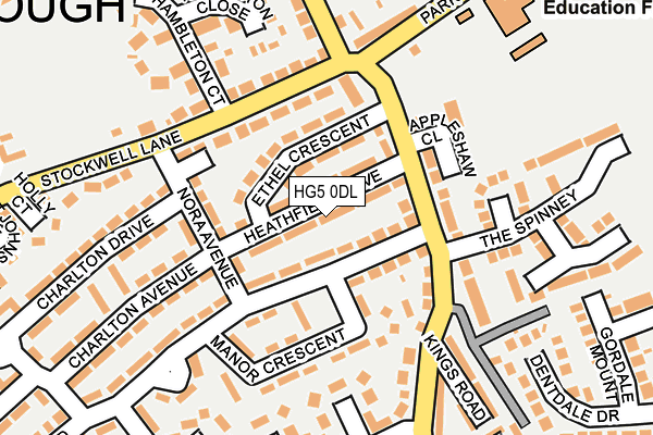 HG5 0DL map - OS OpenMap – Local (Ordnance Survey) HG5 0DL map - OS OpenMap – Local (Ordnance Survey)