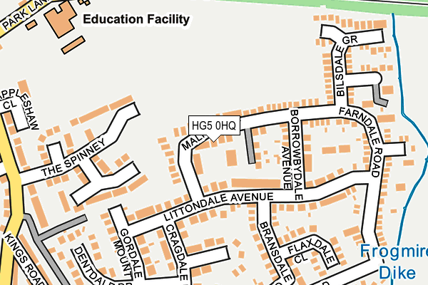 HG5 0HQ map - OS OpenMap – Local (Ordnance Survey) HG5 0HQ map - OS OpenMap – Local (Ordnance Survey)