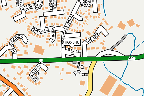 HG5 0HU map - OS OpenMap – Local (Ordnance Survey) HG5 0HU map - OS OpenMap – Local (Ordnance Survey)