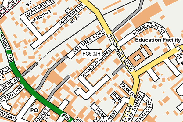 HG5 0JH map - OS OpenMap – Local (Ordnance Survey) HG5 0JH map - OS OpenMap – Local (Ordnance Survey)