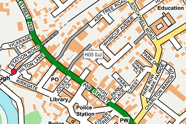 HG5 0JJ map - OS OpenMap – Local (Ordnance Survey) HG5 0JJ map - OS OpenMap – Local (Ordnance Survey)