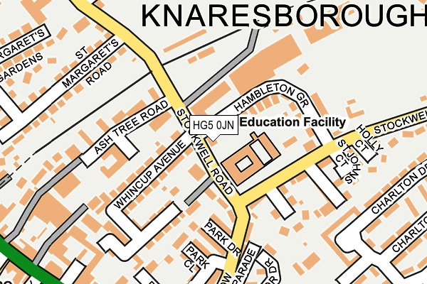 HG5 0JN map - OS OpenMap – Local (Ordnance Survey) HG5 0JN map - OS OpenMap – Local (Ordnance Survey)