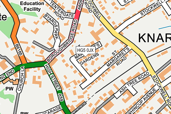 HG5 0JX map - OS OpenMap – Local (Ordnance Survey) HG5 0JX map - OS OpenMap – Local (Ordnance Survey)
