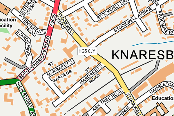 HG5 0JY map - OS OpenMap – Local (Ordnance Survey) HG5 0JY map - OS OpenMap – Local (Ordnance Survey)