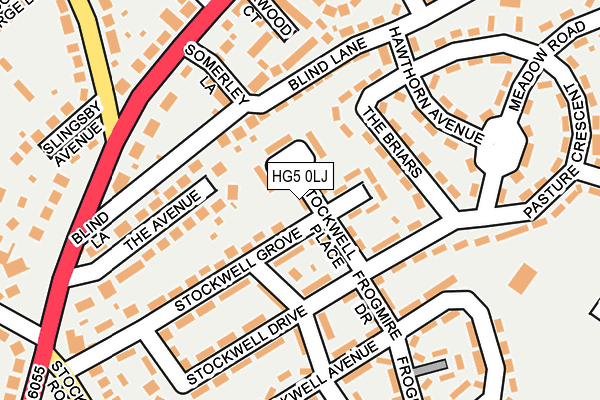 HG5 0LJ map - OS OpenMap – Local (Ordnance Survey) HG5 0LJ map - OS OpenMap – Local (Ordnance Survey)