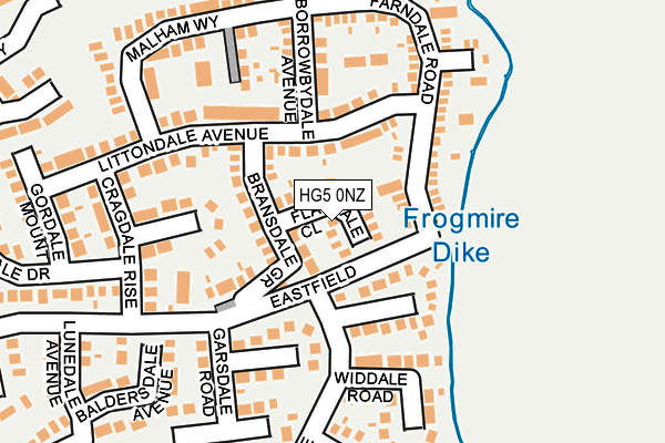 HG5 0NZ map - OS OpenMap – Local (Ordnance Survey) HG5 0NZ map - OS OpenMap – Local (Ordnance Survey)