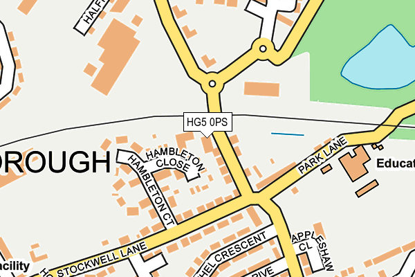 HG5 0PS map - OS OpenMap – Local (Ordnance Survey) HG5 0PS map - OS OpenMap – Local (Ordnance Survey)