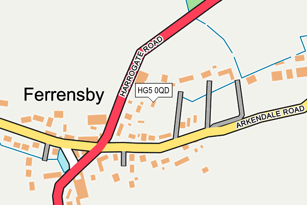 HG5 0QD map - OS OpenMap – Local (Ordnance Survey) HG5 0QD map - OS OpenMap – Local (Ordnance Survey)