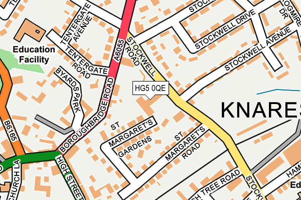 HG5 0QE map - OS OpenMap – Local (Ordnance Survey)