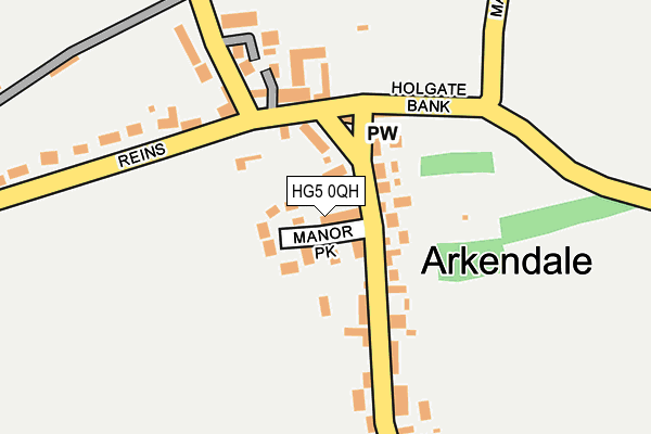 HG5 0QH map - OS OpenMap – Local (Ordnance Survey) HG5 0QH map - OS OpenMap – Local (Ordnance Survey)