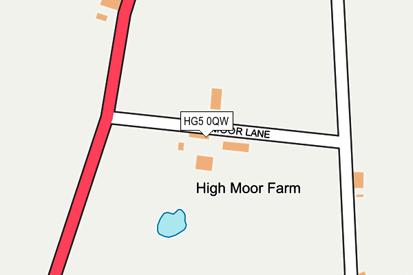 HG5 0QW map - OS OpenMap – Local (Ordnance Survey) HG5 0QW map - OS OpenMap – Local (Ordnance Survey)